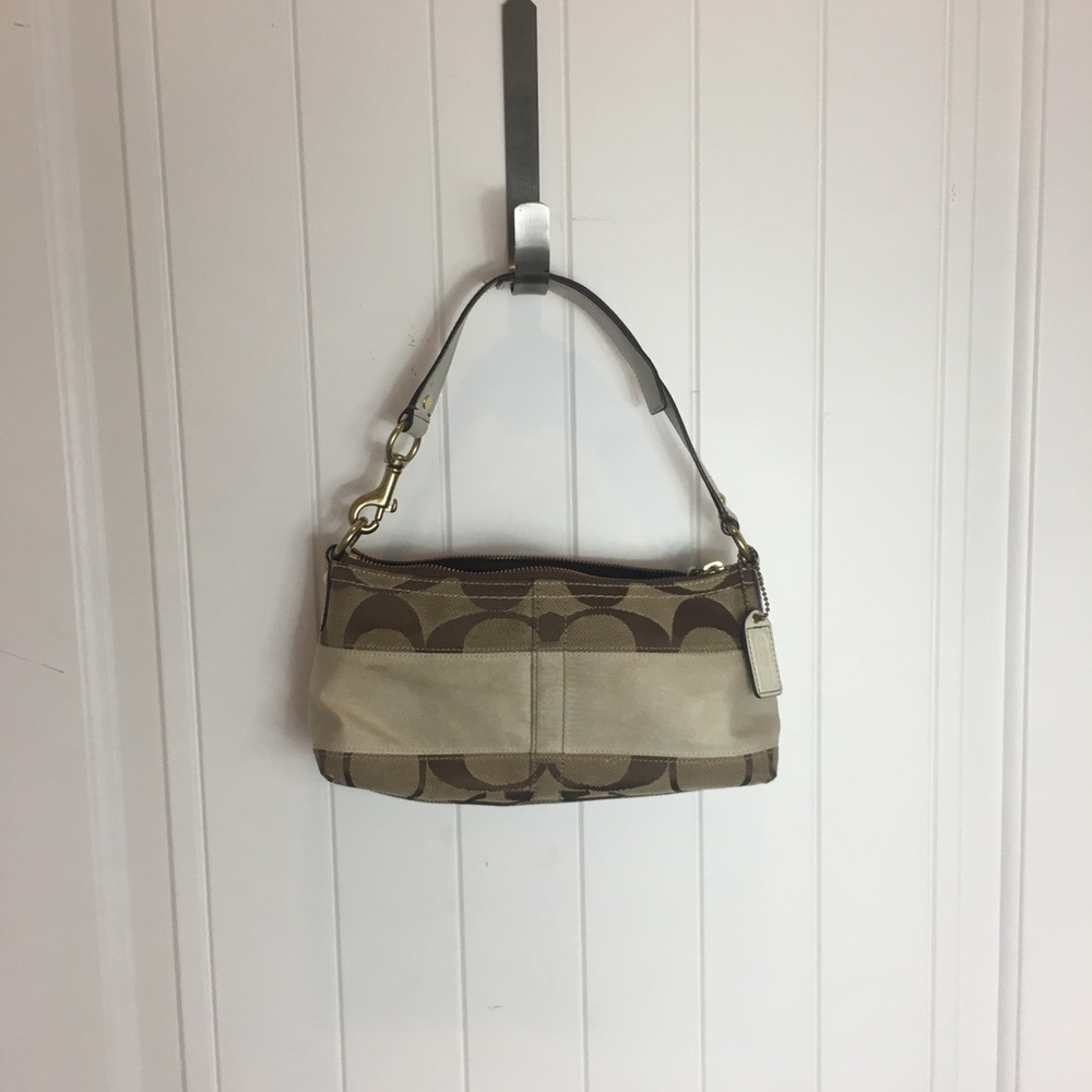 Coach cream/tan purse G0726-11096